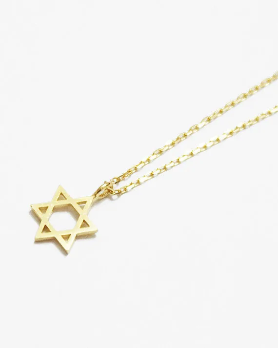 Женское ожерелье с подвеской Звезда Давида|star of david|gold choker necklacechoker necklace |
