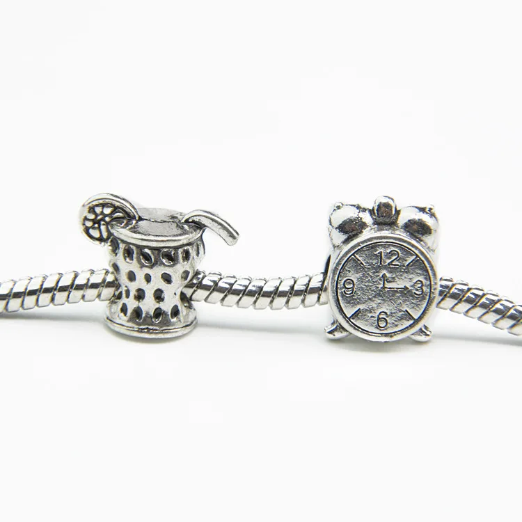 Серебряный позолоченный Любовь Сердце бусы европейские бусины Сделай Сам