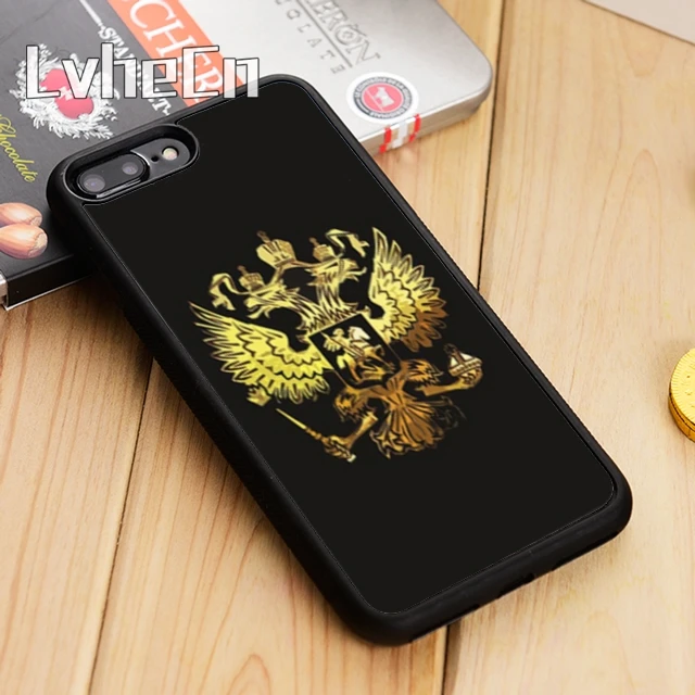 LvheCn Russian coat of arms Flag Phone Case Cover For iPhone 5 6s 7 8 plus 11 12 Pro X XR XS Max Samsung Galaxy S6 S7 edge S8 S9 | Мобильные