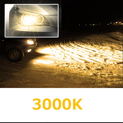 3000K LEADTOPS H7 H4 светодиодный фар автомобиля H1 H3 H8 H9 светодиодный H11 881 H27 9004 9905 9006 лампочка 12 V 6000 K 8000 K 4300 K 3000 K фары будут - Испускаемый цвет: 3000K
