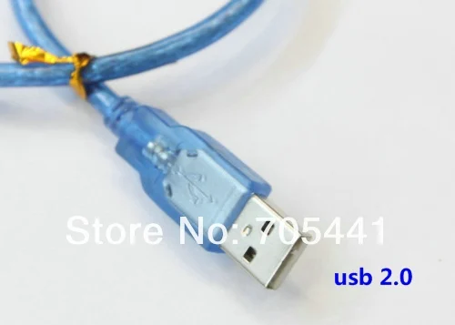 20 шт./лот Высокое качество 30 см bule USB 2 0 A к MINI B 5PIN кабель для передачи