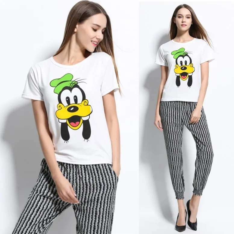 

2017 Spring Xia Xinpin European Donald Duck Printing Self-cultivation Will Code Short Sleeve T Pity Foreign Trade Ebay1601