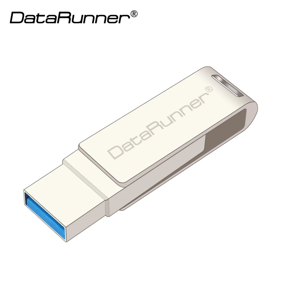 Флэш накопитель DataRunner 2 в 1 OTG USB 3 0 8/16/64/128 ГБ Usb 0|USB флэш-накопители| |