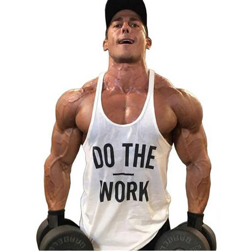 white10 Muscleguys/брендовая одежда, худи для бодибилдинга, футболка для фитнеса, Мужская майка, майка, майка для занятий спортом - Цвет: white10