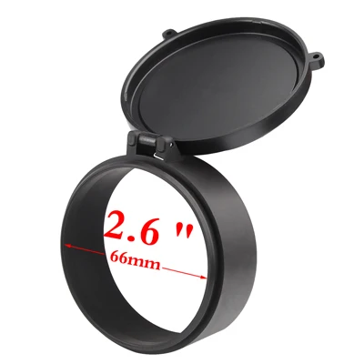 66mm 64-69 мм Крышка для объектива винтовки быстро откидывающаяся крышка для защиты от пружины крышка объектива охотничий Калибр HT37-0043 - Цвет: 66mm
