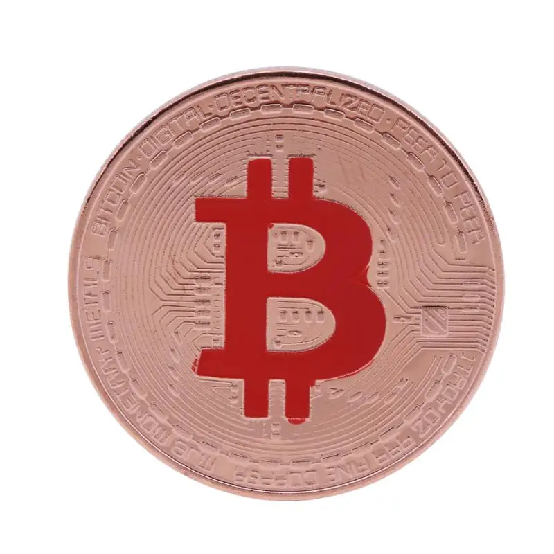 Медный/Золотой/Серебряный сплав покрытый 38 мм физический BTC Биткоин монеты