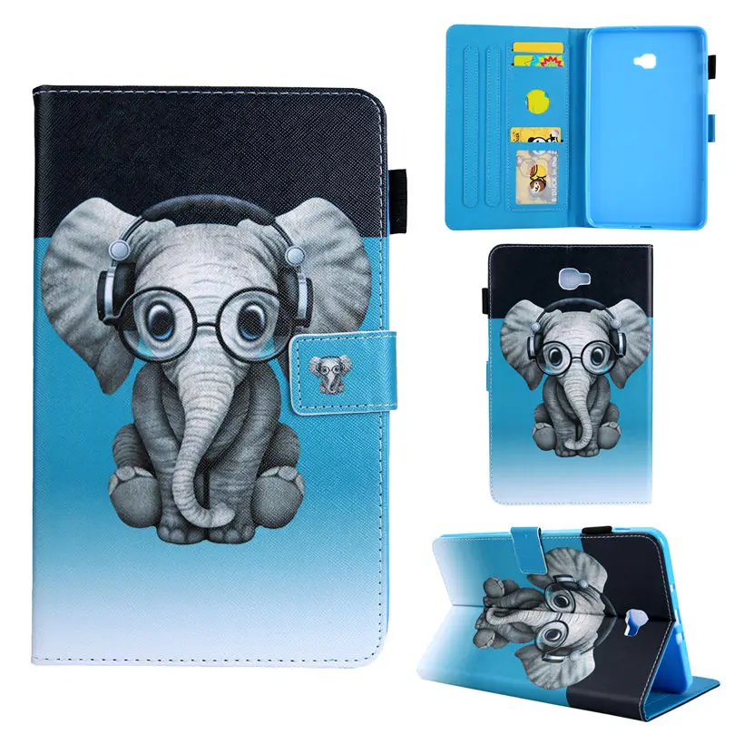 SM T580 чехол для планшета Samsung Galaxy Tab A a6 10 1 &quot2016 T585 T587 T585N Smart Cover Funda с изображением