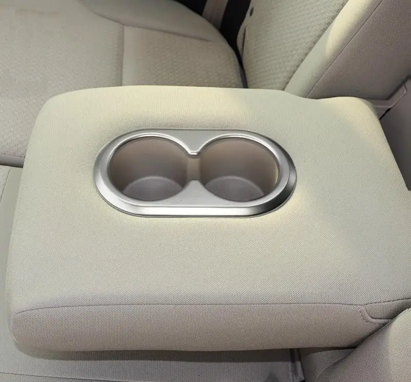 

For Honda CR-V CRV 2015 2016 ABS Pearl Chrome Inside Interior Cup Holder Cover Trim Car Accessories Stickers