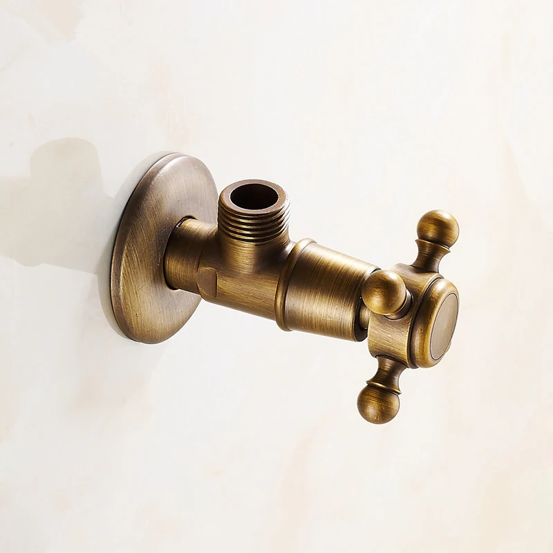 3 шт./лот европейский стиль античная латунь для ванной комнаты Угловой запорный