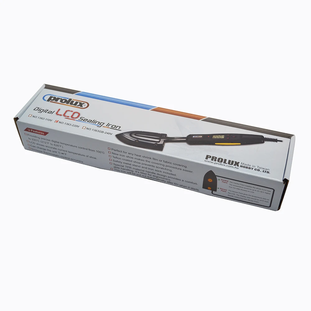 Prolux Электрический цифровой ЖК-дисплей Уплотнение Утюг 220 V PX1363 ЕС Стандартный с
