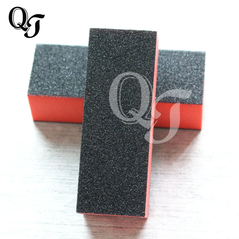 Новый оранжевый и черный дизайн ногтей маникюр шлифовальная наждачная бумага