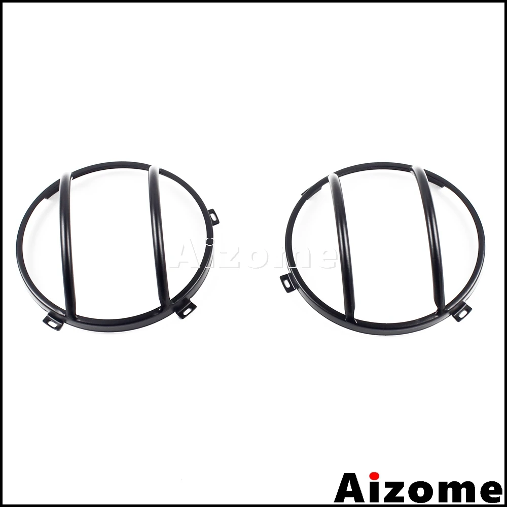 Auto 7&quot Headlights Protection Guards For Jeep Wrangler JK Unlimited 2007-2017 Sports Sahara Car Headlight Protector Cover Mask |