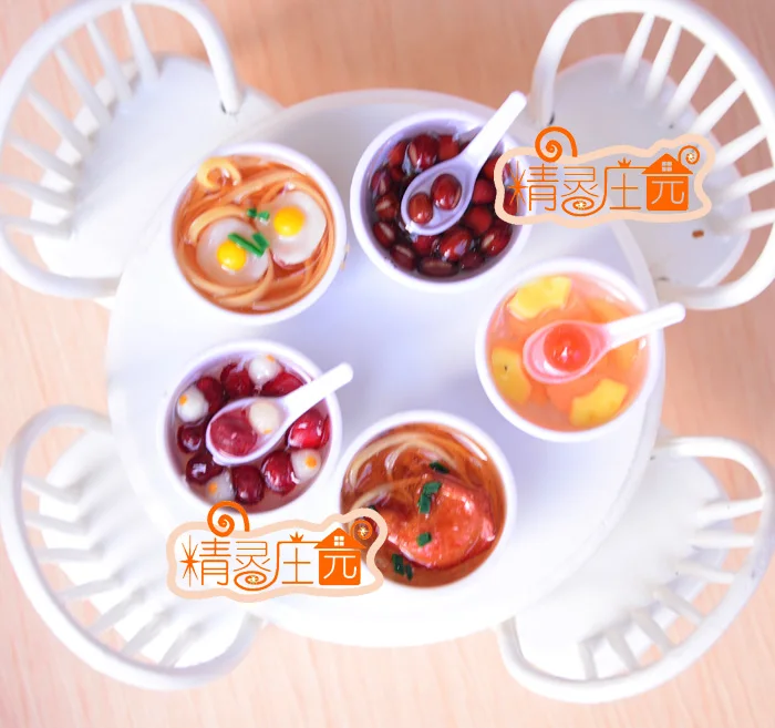 

G05-X501 children baby gift Toy 1:12 Dollhouse mini Furniture Miniature rement Summer Fruit Desserts 3pcs/set