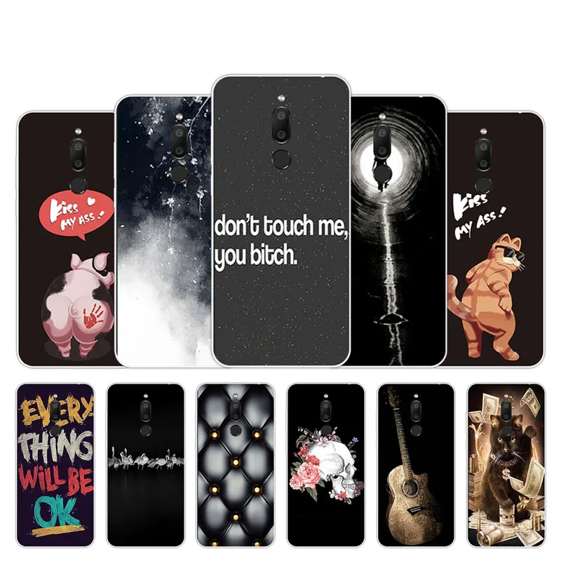 Мягкий силиконовый чехол для Meizu M6T черный матовый чехол-накладка 5 7 дюйма дизайн