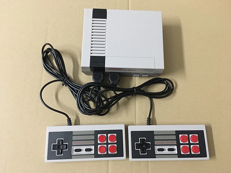 100 шт. мини ТВ Ручной игровой консоли для игр nes встроенный 600 с двойной геймпад PAL и