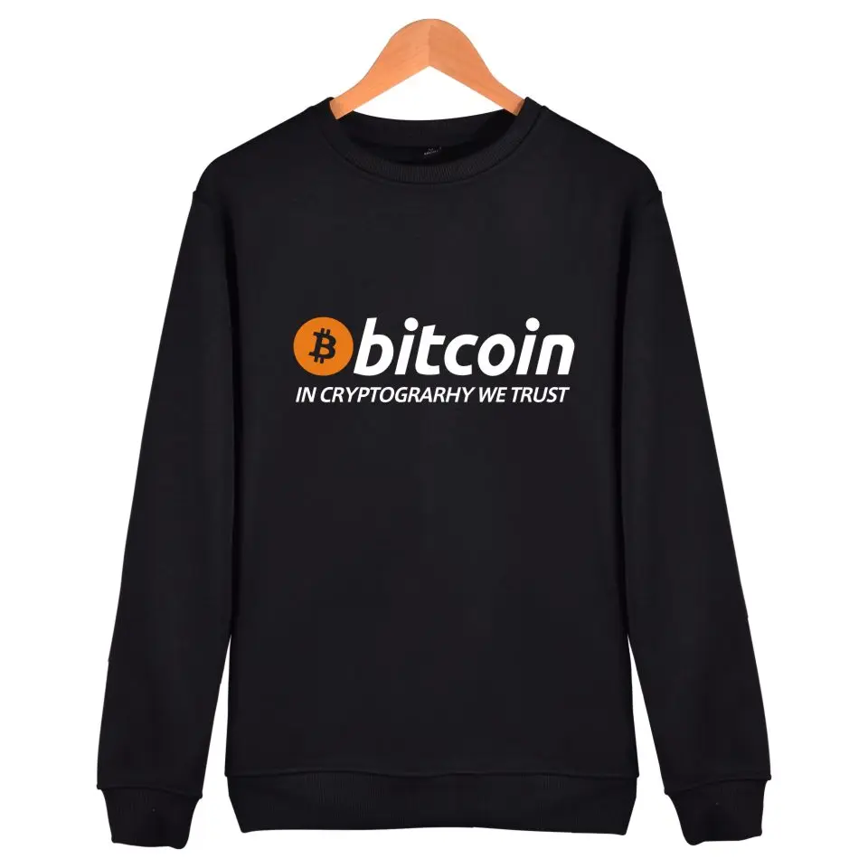 Новые биткоины в Cryptograrhy We Trust пуловер Толстовка для мужчин и женщин повседневная