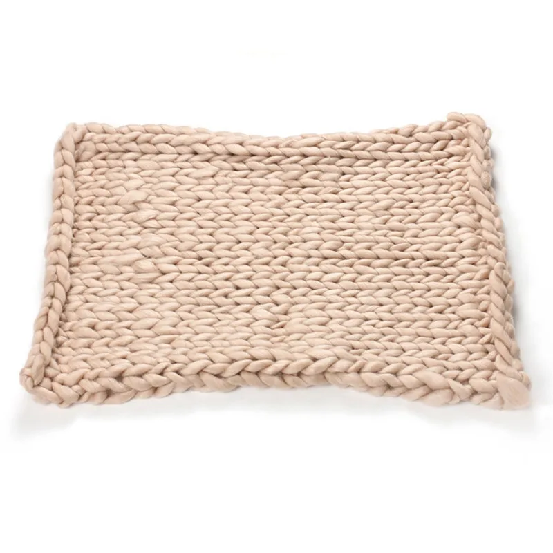 Новинка вязаное крючком одеяло коврик с шариками для новорожденных реквизит