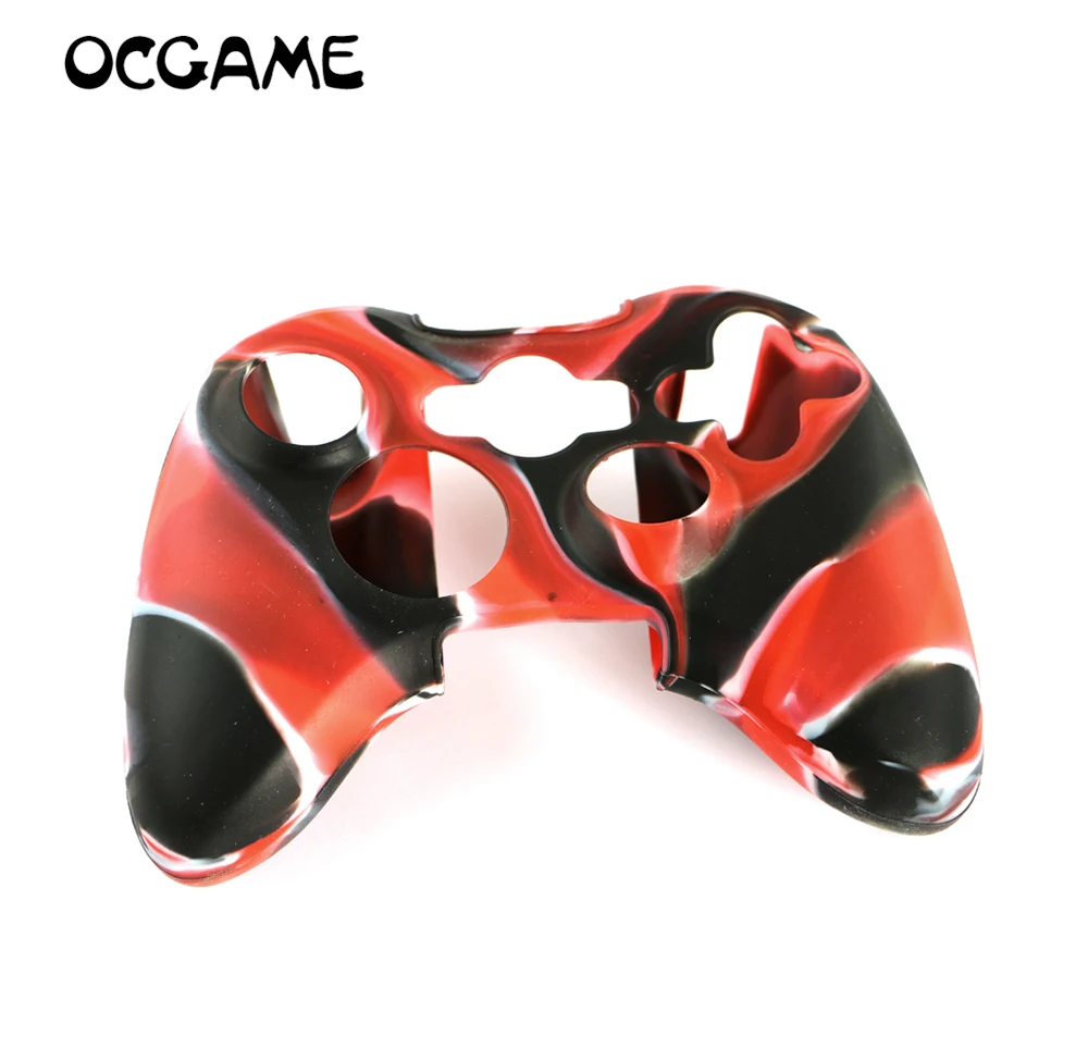 OCGAME 20 шт./лот для xbox360 защитный чехол Двухцветный силиконовый Xbox 360 контроллер (10