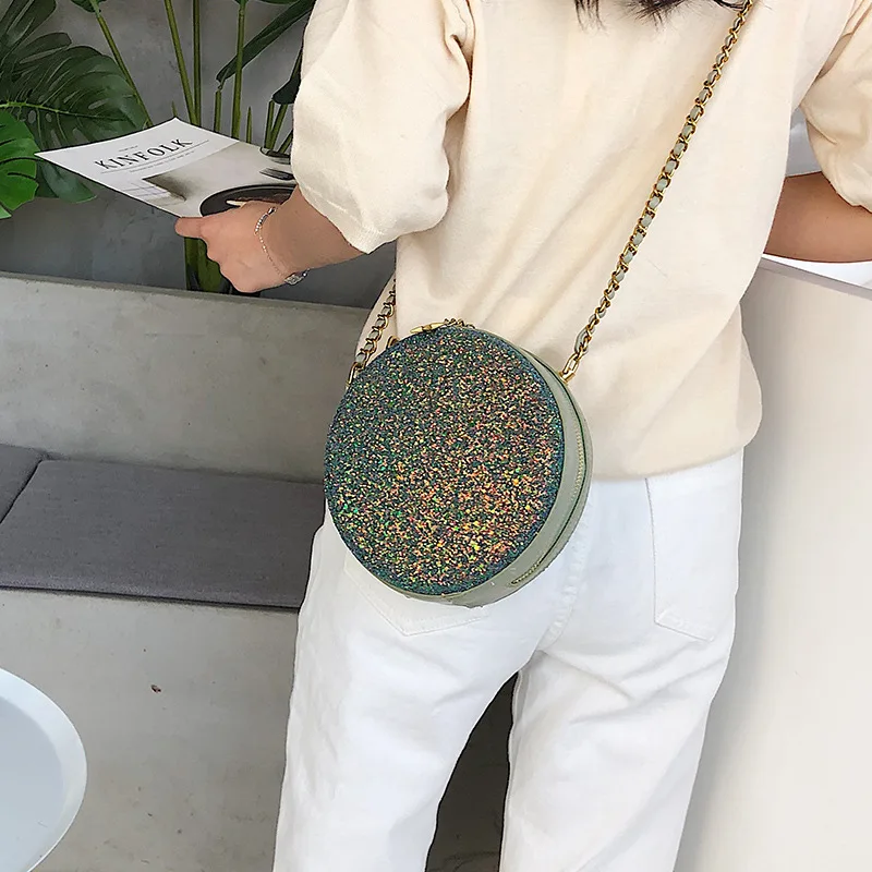 Красочная круглая сумка на плечо шикарный национальный ветер портативная