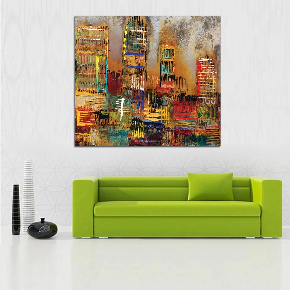 Ручная роспись современное настенное искусство абстрактная ручная работа