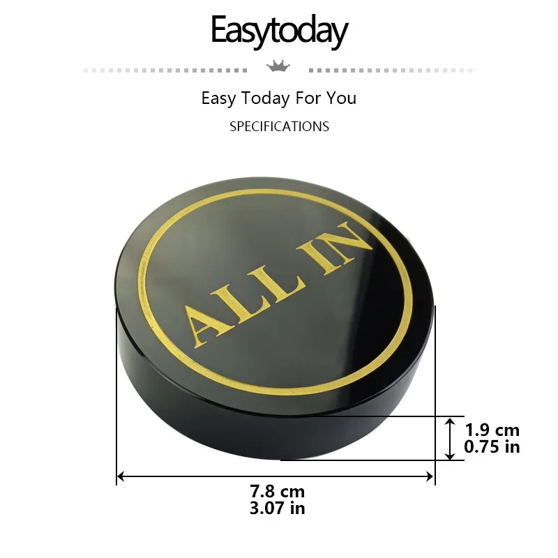 Фишки Для Техасского покера Easytoday стандартные аксессуары черные кристаллы