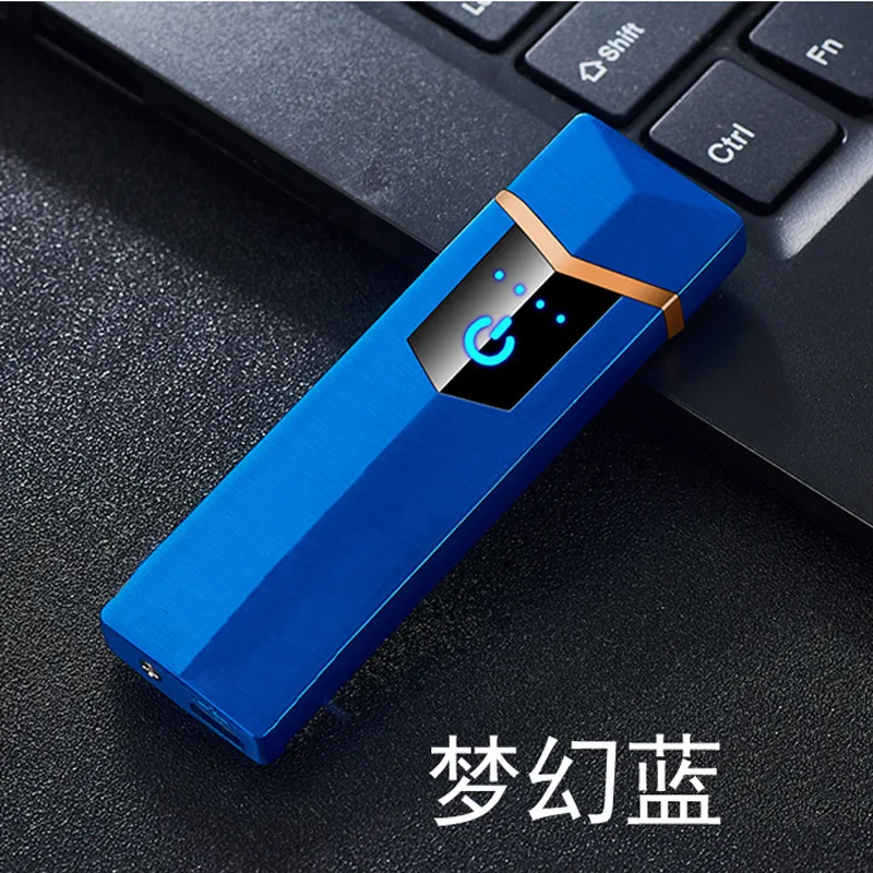 Новинка 2019 двусторонняя зажигалка с сенсорным экраном Портативная USB