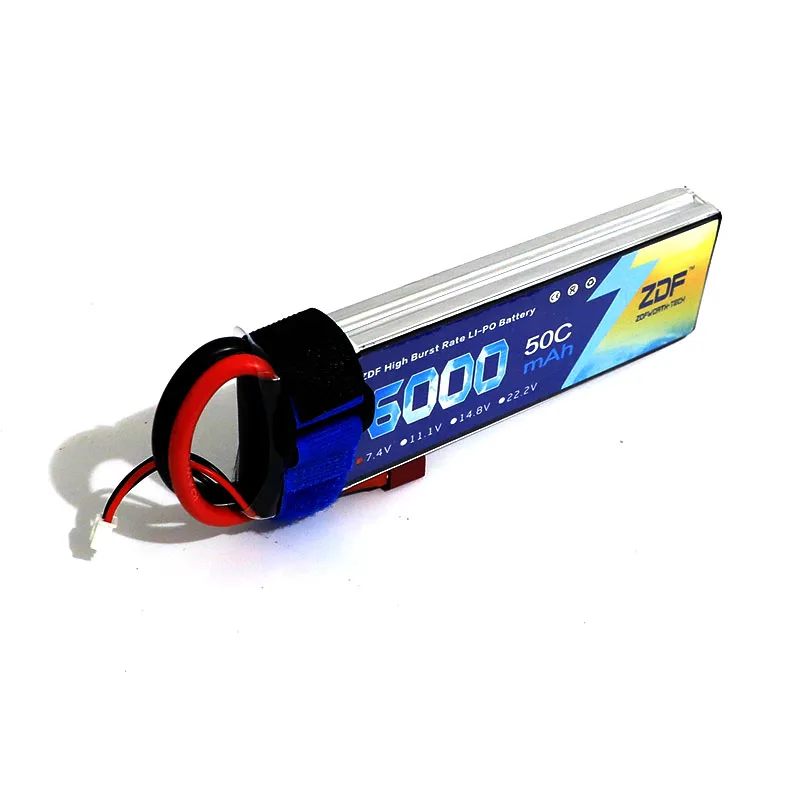 ZDF Новый Хорошее качество 7 4 в 6000 мАч 2S Lipo аккумулятор 50C Max 100C для RC самолета