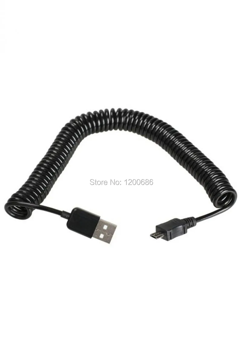 10 футов 3 м Спиральный USB 2 0 A штекер к Micro B 5Pin адаптер пружинный кабель|male male|male to