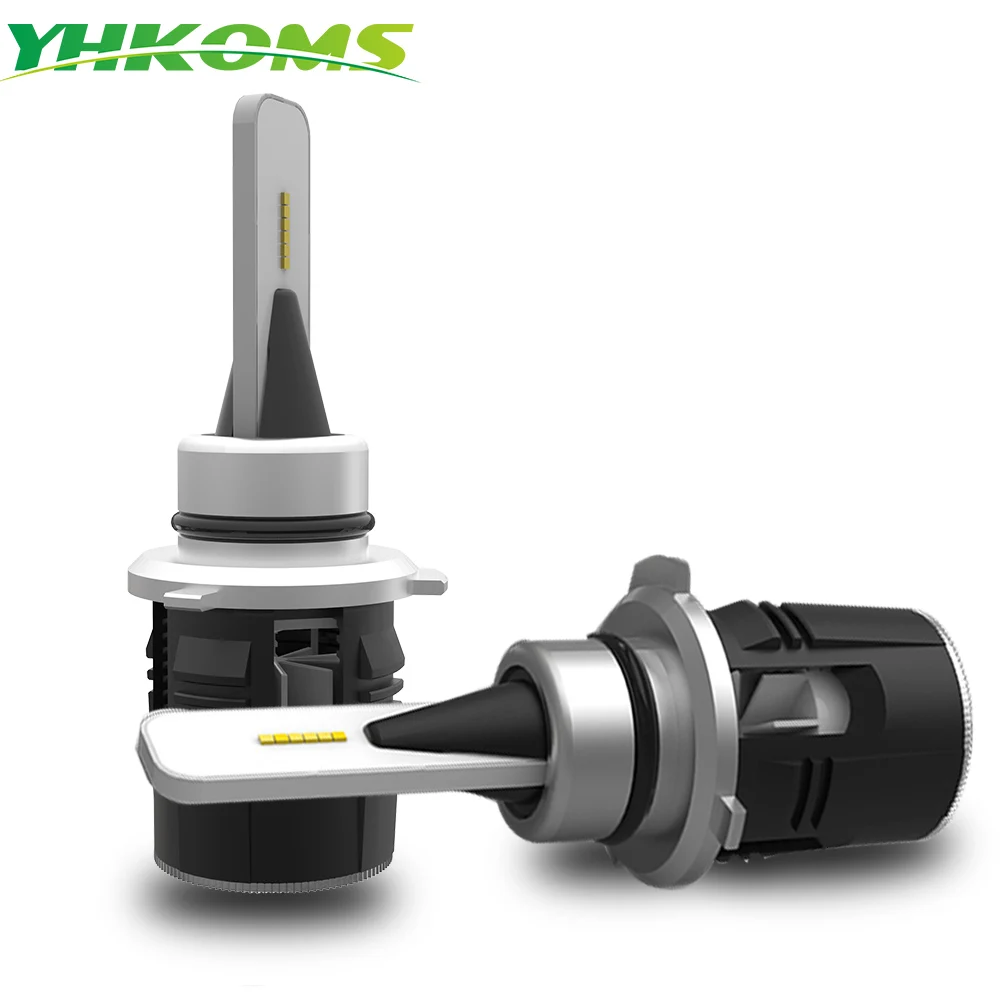 YHKOMS H4 H7 9005 9006 CSP автомобиля светодиодный светильник H1 H3 H8 H9 H11 Авто головного средства ухода за кожей Шеи светильник 24W 3600LM туман светильник ближнего и дальнего Лампа 6000K 12V 24V