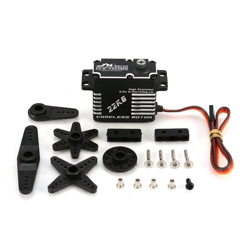 JX CLS-7322MG 22 кг металлический рулевой Цифровой Металлический Редуктор без
