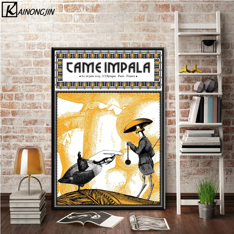 012 Art Poster Tame Impala Psychedelic Rock Band Posters and Prints Wall Picture Canvas Painting Room Home Decoration - Цвет: 012