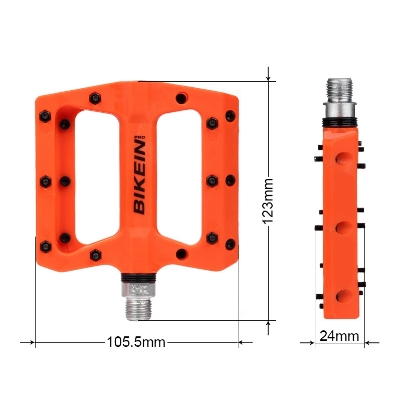 Best-selling Mountain Bike Bicycle Accessories Pedal High Quality Nylon Fiber Bearing Pedals Palin Anti-skid | Спорт и развлечения