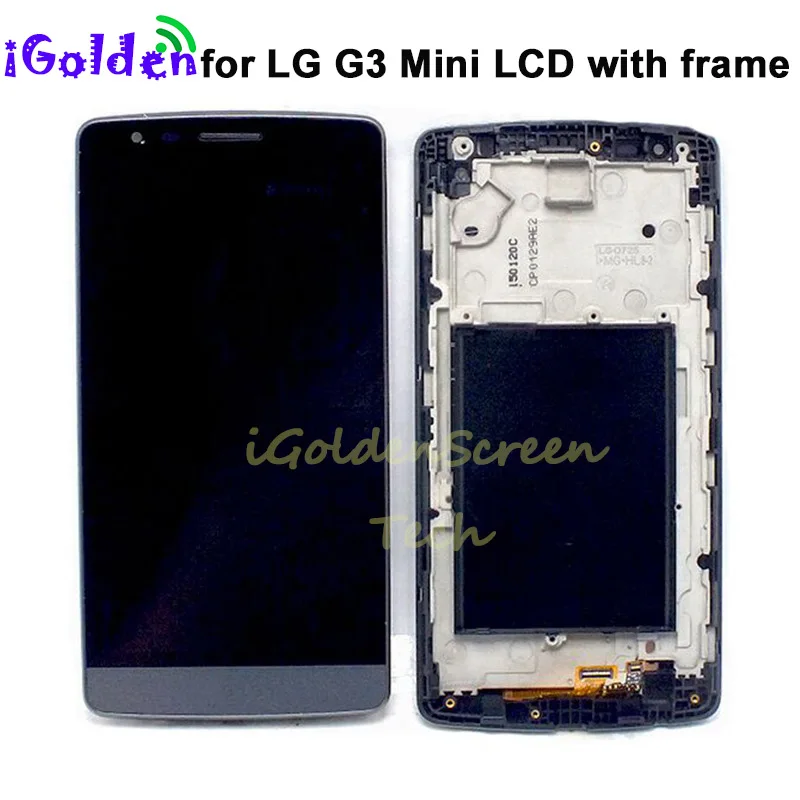 100% протестированный ЖК дисплей для LG G3S дигитайзер замена сборка экран с рамкой