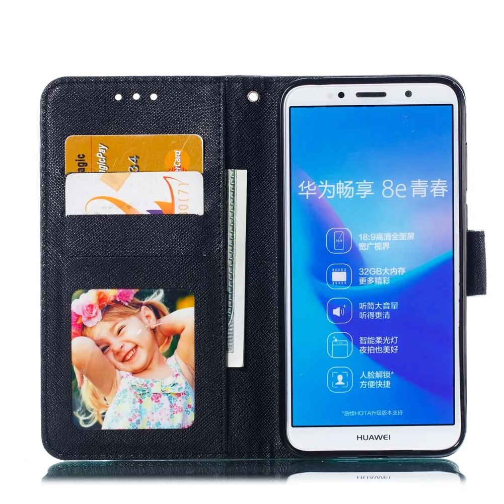 Флип-чехол для Huawei Y5 2018 DRA-LX1 DRA-LX3 чехол телефона кожаный Prime DRA LX1 LX3 L23 чехлы |