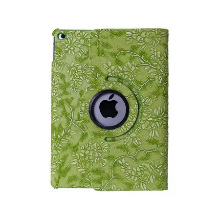568-grape-green Чехол для iPad Air/Air 2/для iPad 9,7 дюймов / YRSKV 360 виноградный узор искусственная кожа Вращающийся Смарт Стенд планшет - Цвет: 568-grape-green