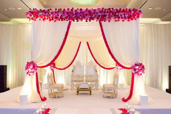 10ft x чистый белый квадратный Навес/chuppah/arbor драпировка с красным swag для свадебного