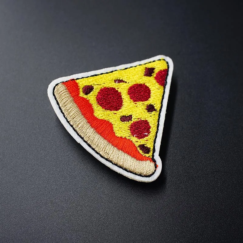 Пицца (Размер: 5 1x5 1 см) DIY Значки для одежды Mend Decorate Patches джинсовая сумка Одежда