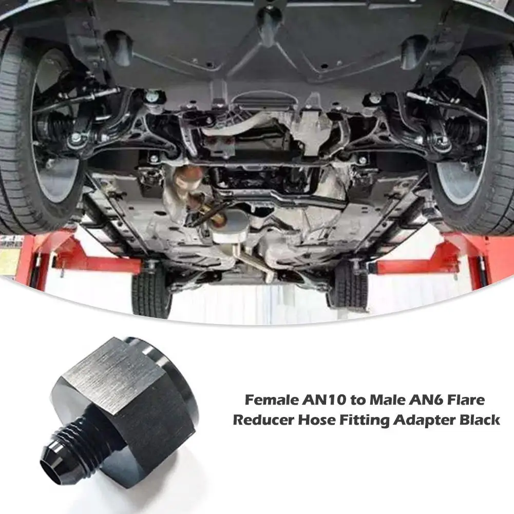 Punisher Female AN10 To Male AN6 Flare Reducer Hose Fitting Adapter Black Tuercas Para Honda Civic Eg | Автомобили и мотоциклы