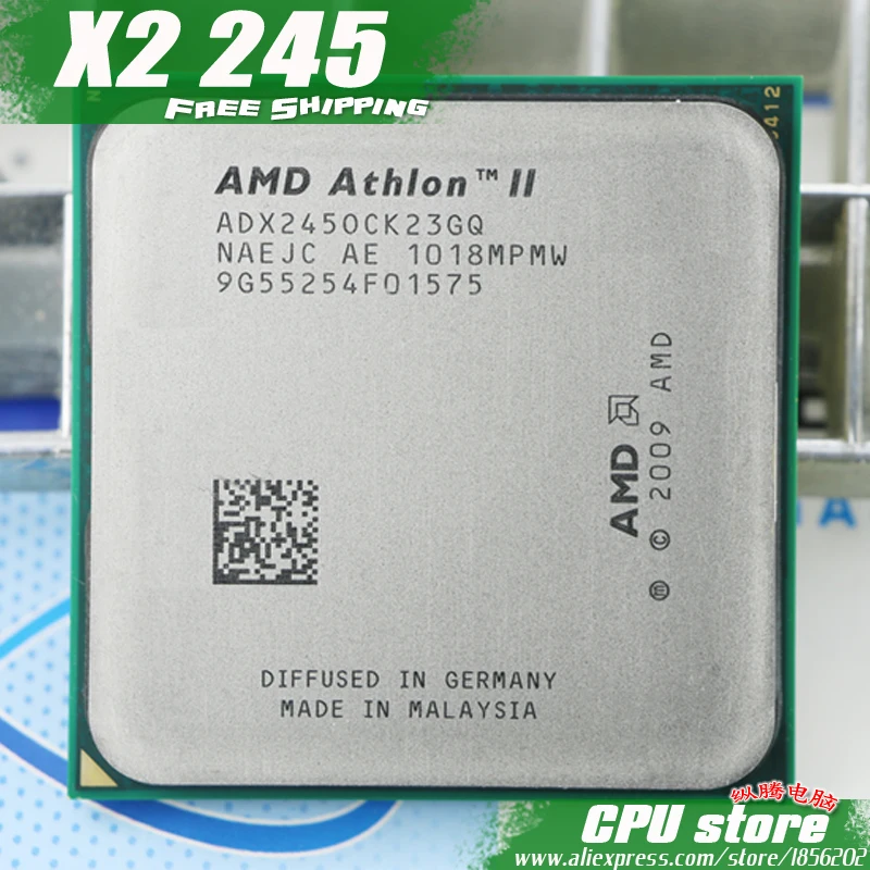 Процессор AMD Athlon II X2 245 (2 9 ГГц/2 м/2000 ГГц) сокет am3 am2 + бесплатная доставка 938 pin есть - Фото №1