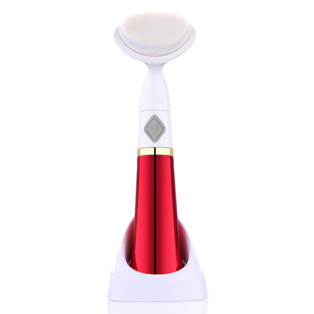 03 Red 1 шт мини-Электрический Уход за кожей лица для очищения кожи Очищающая щетка для лица акне угрей, Чистка Пор, удаление Глубокая чистка лица массажер - Цвет: 03 Red