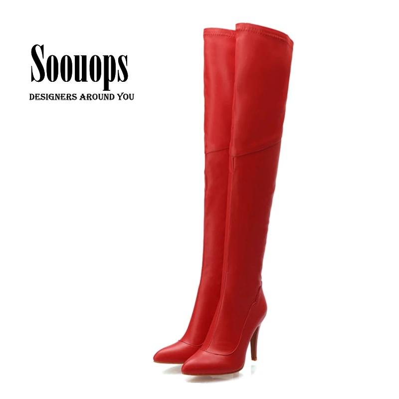 Женские сапоги осенне-зимней моды женские туфли на высоком каблуке обувь над