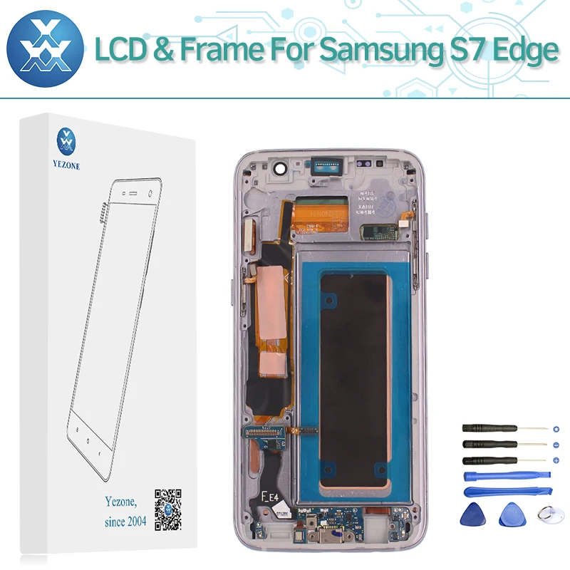 Super AMOLED ЖК-дисплей Сенсорный экран для samsung Galaxy S7 край G935 G935A G935F G935V G935P G935T Дисплей
