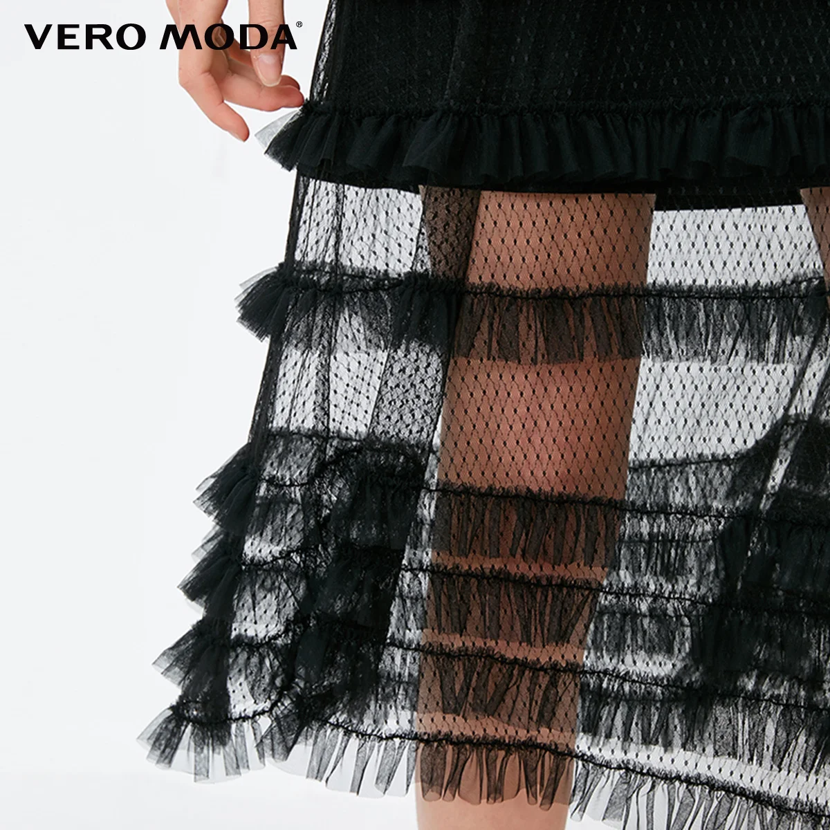 Vero Moda Весна Лето средней длины шелковые кружева торт юбки | 318316539 Женская одежда