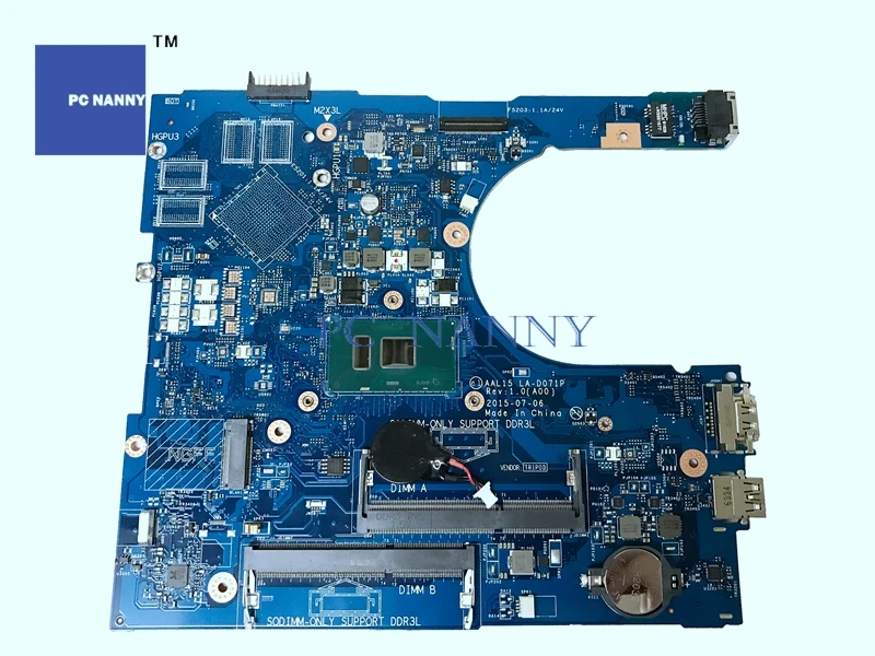 Материнская плата для ноутбука Dell Inspiron 15 5559 с процессором Core i5-6200U | Компьютеры и