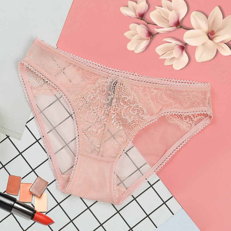 Женские Дышащие прозрачные трусики сексуальное кружевное женское нижнее белье с