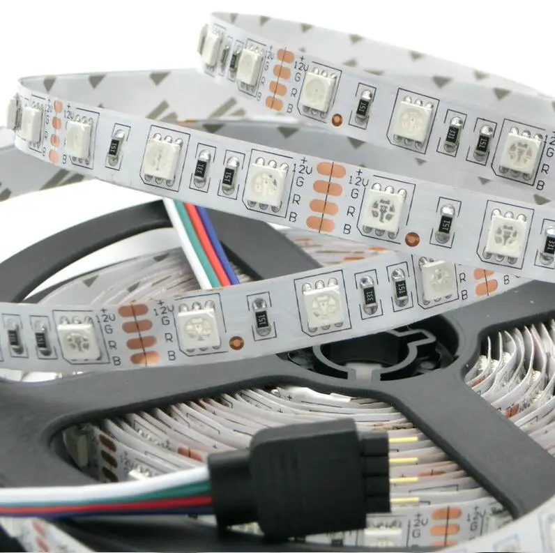 RGB белый теплый R G B Светодиодная лента 5050 SMD 5 м 300 светодиодов Гибкая