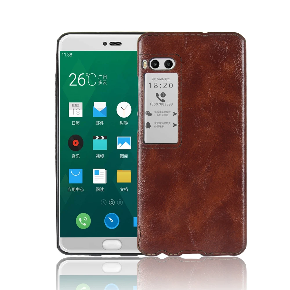 subin New For Meizu Pro7 Plus Case 5.7inch Soft TPU+PU Leather Paste skin Silicone Cover Pro 7 Phone Cases |