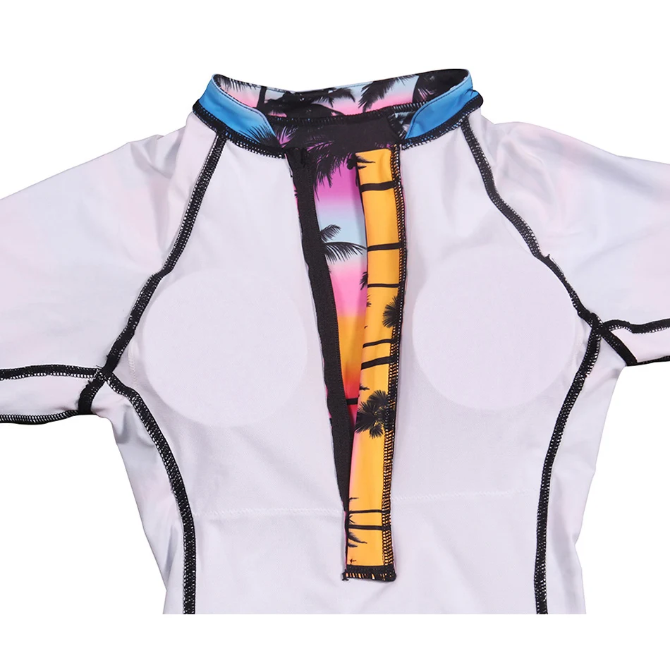 

lyric Surfing Long Sleeve Bikini Set Halter Swimsuit Sexy Swimwear Women Bathing Suit Summer Vacation Beach Wear