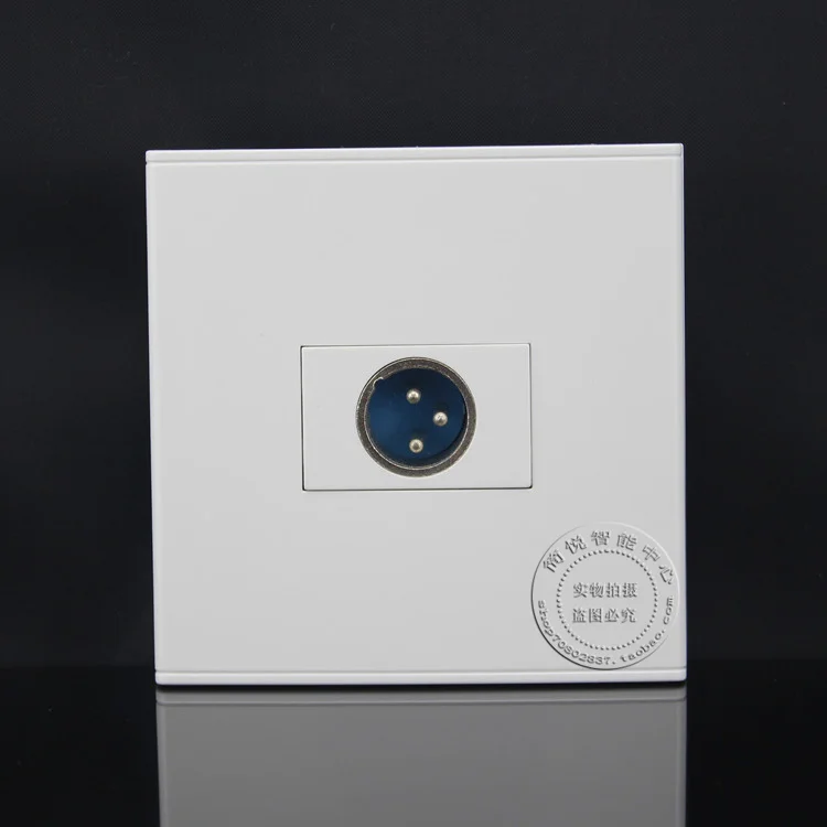 Настенная лицевая пластина один порт разъем XLR розетка ассорти панель лицевой