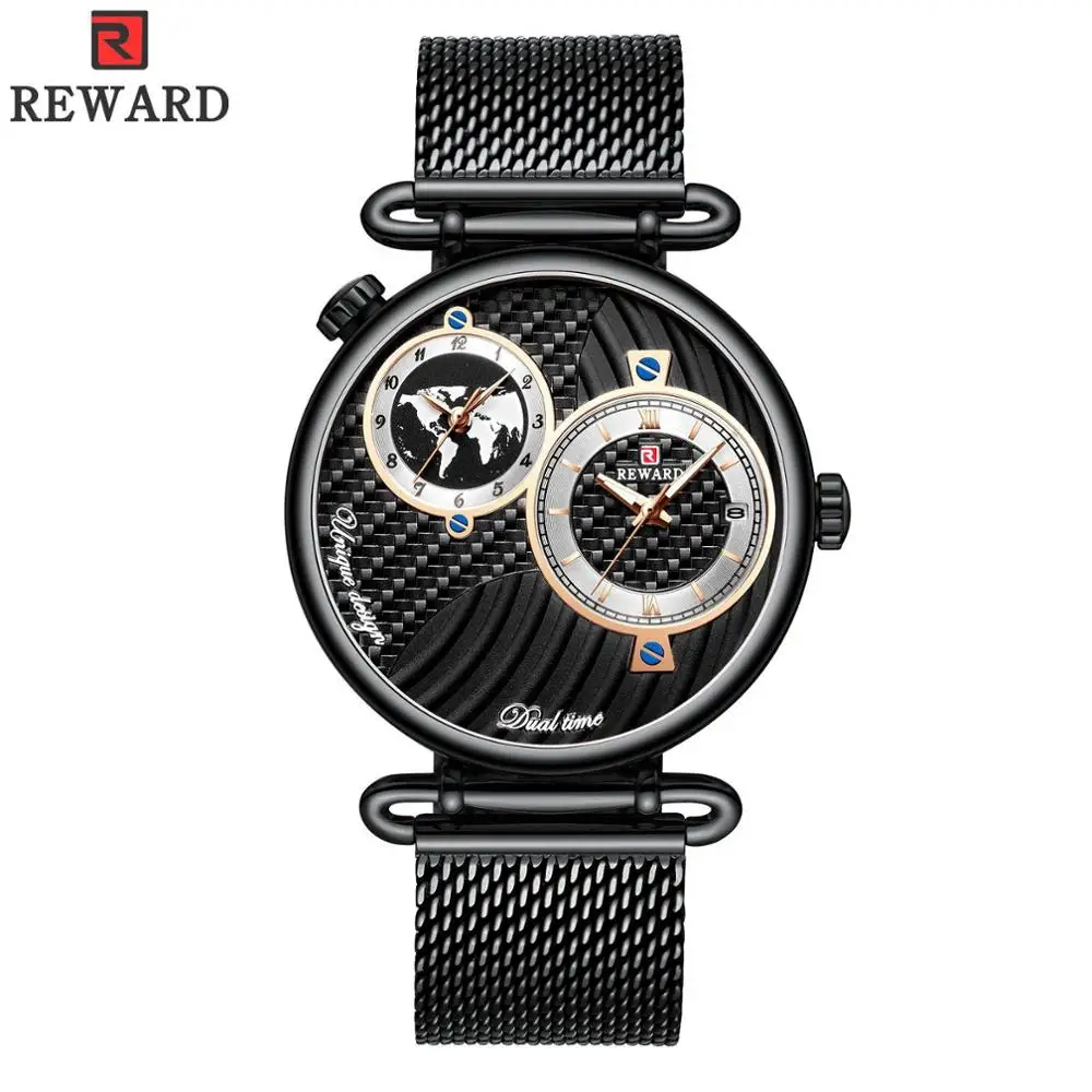 Мужские повседневные водонепроницаемые часы Montre homme золотые кварцевые наручные